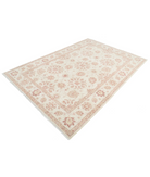 Hand Knotted Ziegler Wool Rug 6' 2" X 8' 10" 6' 2" X 8' 10" (188 X 269) / Ivory / Ivory