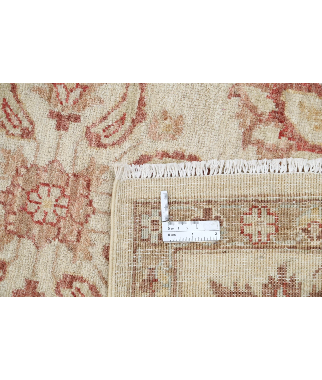 Hand Knotted Ziegler Wool Rug 6' 2" X 8' 10" 6' 2" X 8' 10" (188 X 269) / Ivory / Ivory
