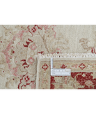 Hand Knotted Ziegler Wool Rug 3' 3" X 6' 5" 3' 3" X 6' 5" (99 X 196) / Ivory / Red