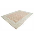 Hand Knotted Ziegler Wool Rug 8' 0" X 11' 2" 8' 0" X 11' 2" (244 X 340) / Orange / Ivory