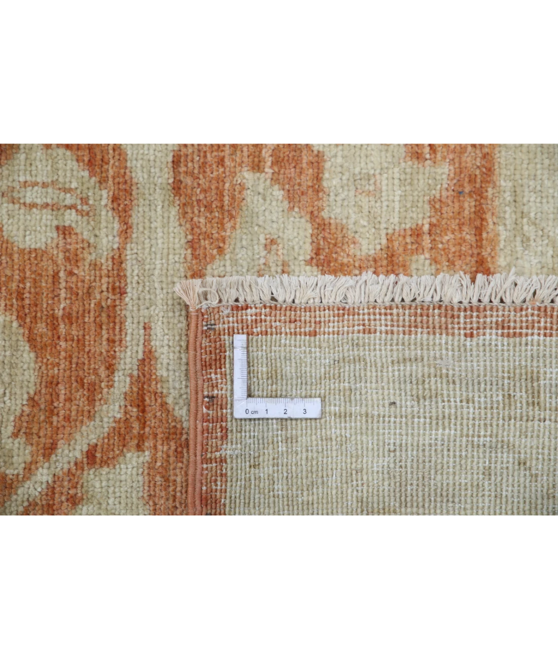 Hand Knotted Ziegler Wool Rug 8' 0" X 11' 2" 8' 0" X 11' 2" (244 X 340) / Orange / Ivory