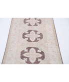 Hand Knotted Ziegler Wool Rug 2' 7" X 9' 8" 2' 7" X 9' 8" (79 X 295) / Brown / Ivory