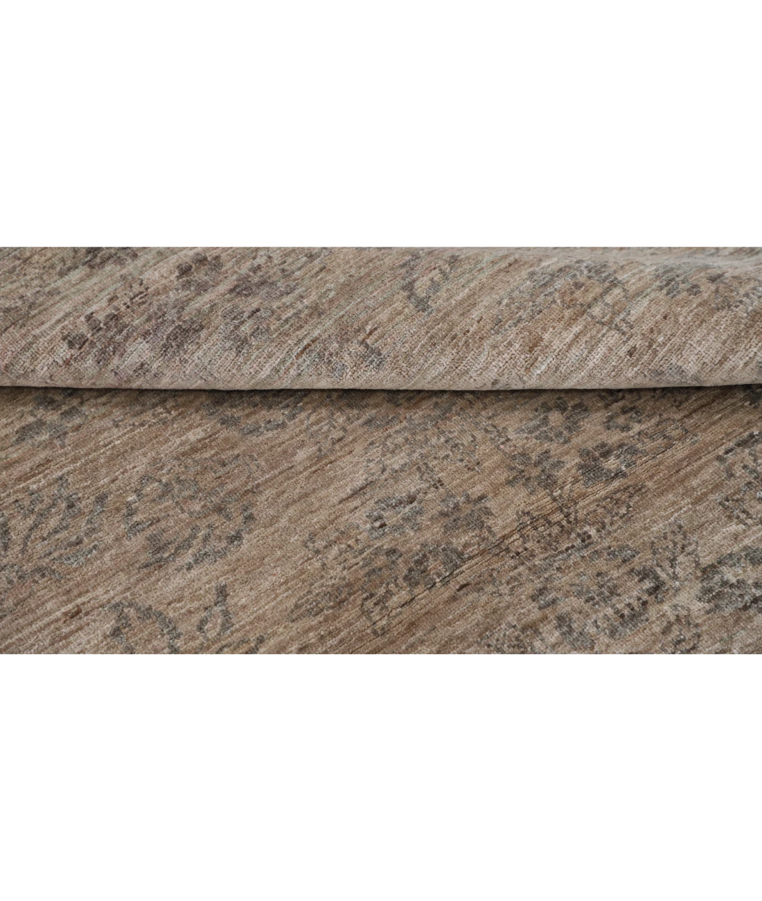 Hand Knotted Ziegler Wool Rug 4' 0" X 5' 7" 4' 0" X 5' 7" (122 X 170) / Brown / Brown