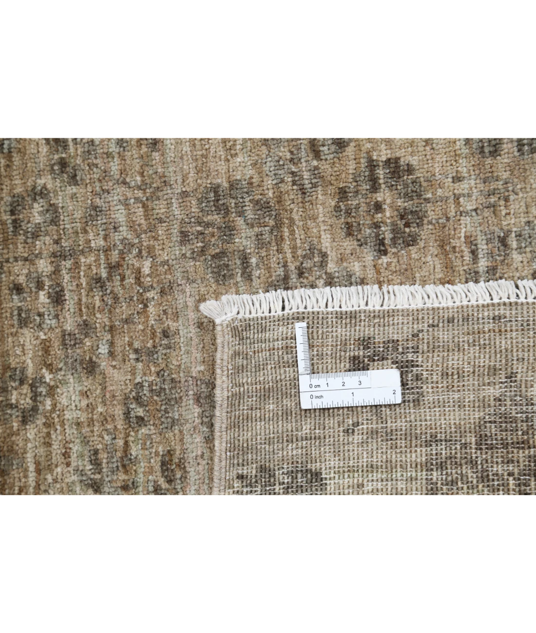 Hand Knotted Ziegler Wool Rug 4' 0" X 5' 7" 4' 0" X 5' 7" (122 X 170) / Brown / Brown