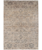 Hand Knotted Ziegler Wool Rug 4' 0" X 5' 7" 4' 0" X 5' 7" (122 X 170) / Brown / Brown