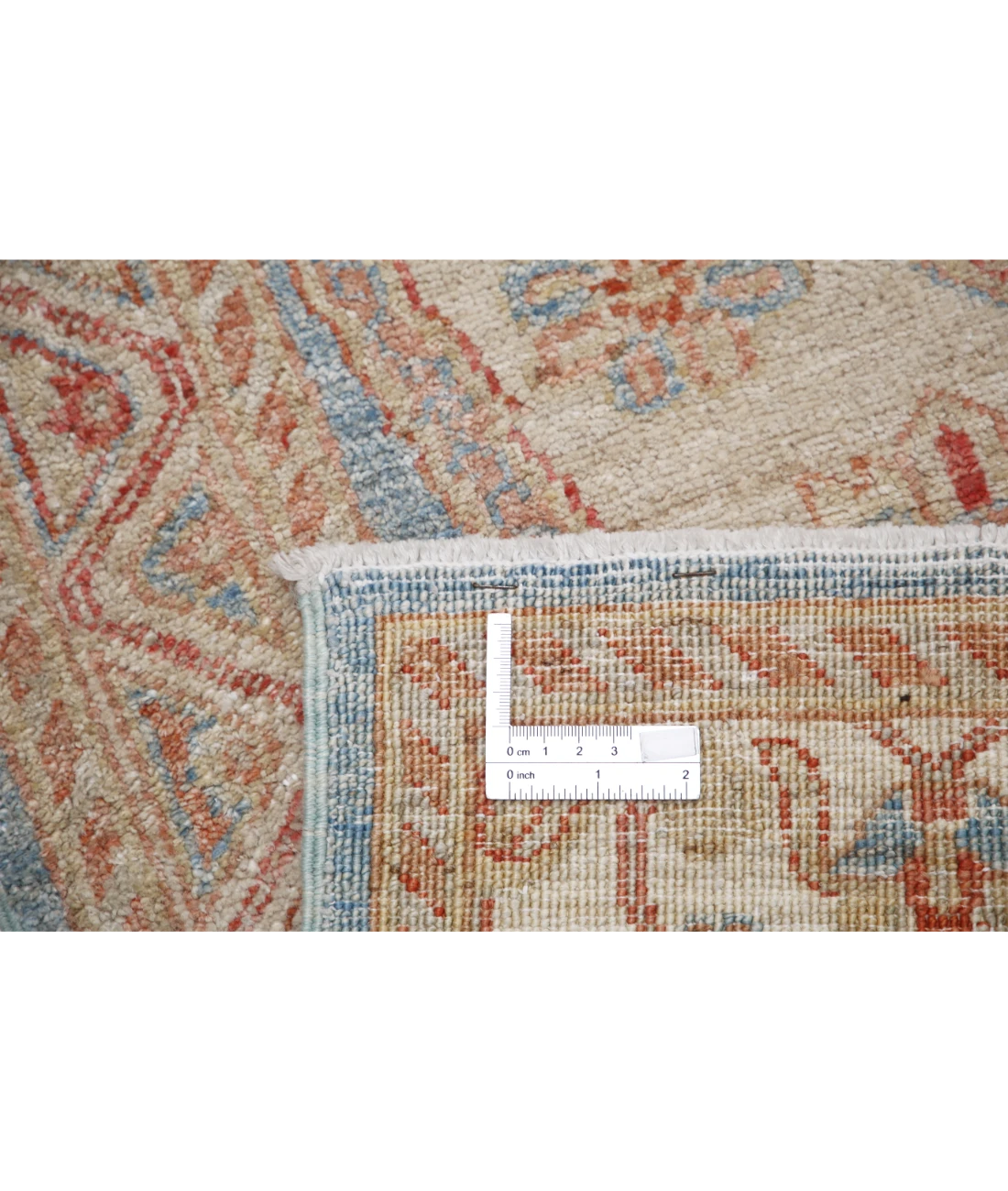 Hand Knotted Ziegler Wool Rug 2' 1" X 3' 11" 2' 1" X 3' 11" (63 X 119) / Blue / Ivory