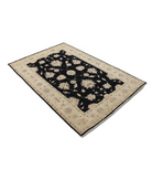 Hand Knotted Ziegler Wool Rug 3' 11" X 6' 0" 3' 11" X 6' 0" (119 X 183) / Black / Ivory