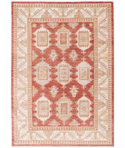 Hand Knotted Ziegler Wool Rug 4' 2" X 6' 0" 4' 2" X 6' 0" (127 X 183) / Rust / Ivory