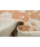 Hand Knotted Ziegler Wool Rug 9' 1" X 11' 9" 9' 1" X 11' 9" (277 X 358) / Orange / Ivory