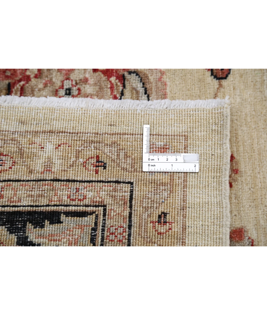 Hand Knotted Ziegler Wool Rug 8' 2" X 9' 5" 8' 2" X 9' 5" (249 X 287) / Ivory / Black