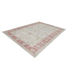 Hand Knotted Ziegler Wool Rug 8' 0" X 10' 10" 8' 0" X 10' 10" (244 X 330) / Ivory / Red