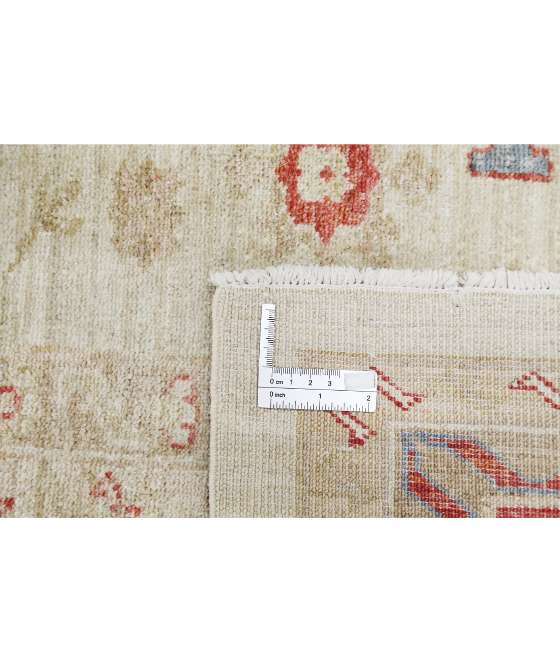 Hand Knotted Ziegler Wool Rug 8' 0" X 10' 10" 8' 0" X 10' 10" (244 X 330) / Ivory / Red