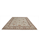 Hand Knotted Ziegler Wool Rug 9' 0" X 11' 11" 9' 0" X 11' 11" (274 X 363) / Ivory / Ivory