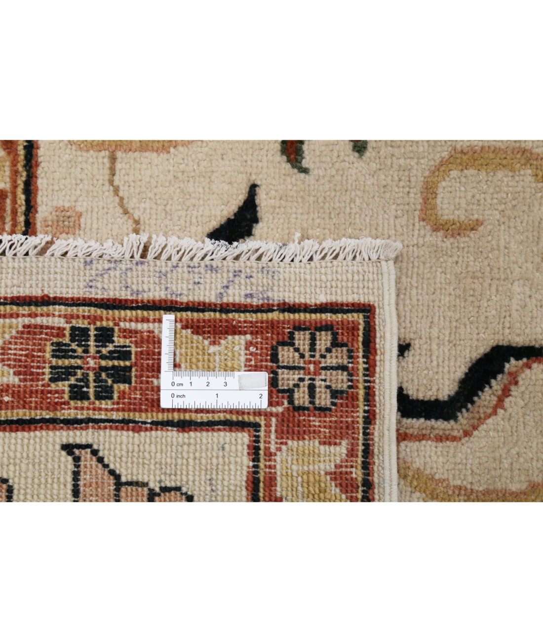 Hand Knotted Ziegler Wool Rug 9' 0" X 11' 11" 9' 0" X 11' 11" (274 X 363) / Ivory / Ivory