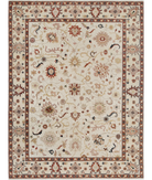 Hand Knotted Ziegler Wool Rug 9' 0" X 11' 11" 9' 0" X 11' 11" (274 X 363) / Ivory / Ivory