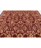 Hand Knotted Ziegler Wool Rug 9' 1" X 11' 8" 9' 1" X 11' 8" (277 X 356) / Red / Orange