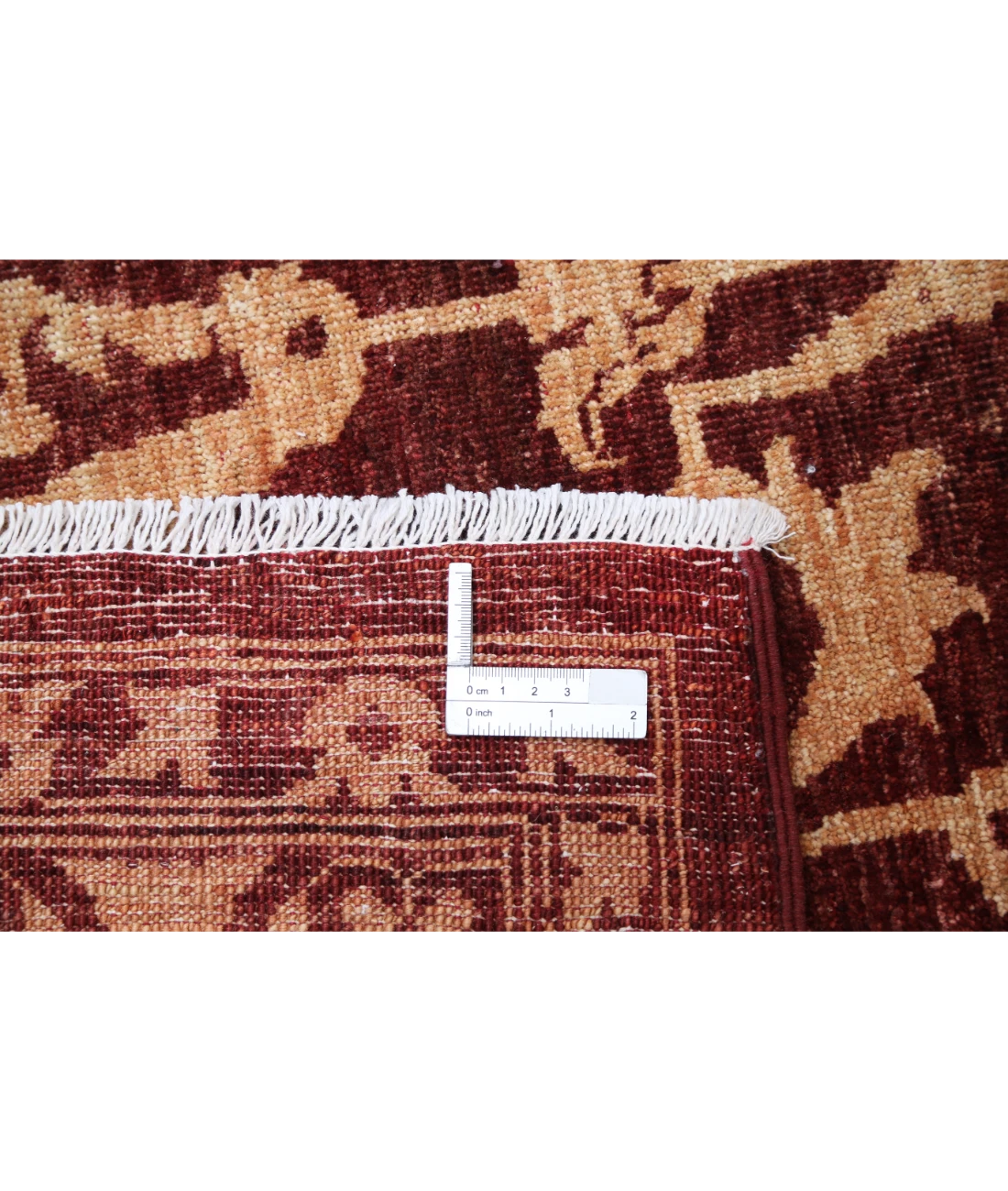 Hand Knotted Ziegler Wool Rug 9' 1" X 11' 8" 9' 1" X 11' 8" (277 X 356) / Red / Orange