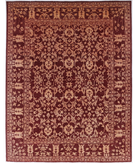 Hand Knotted Ziegler Wool Rug 9' 1" X 11' 8" 9' 1" X 11' 8" (277 X 356) / Red / Orange