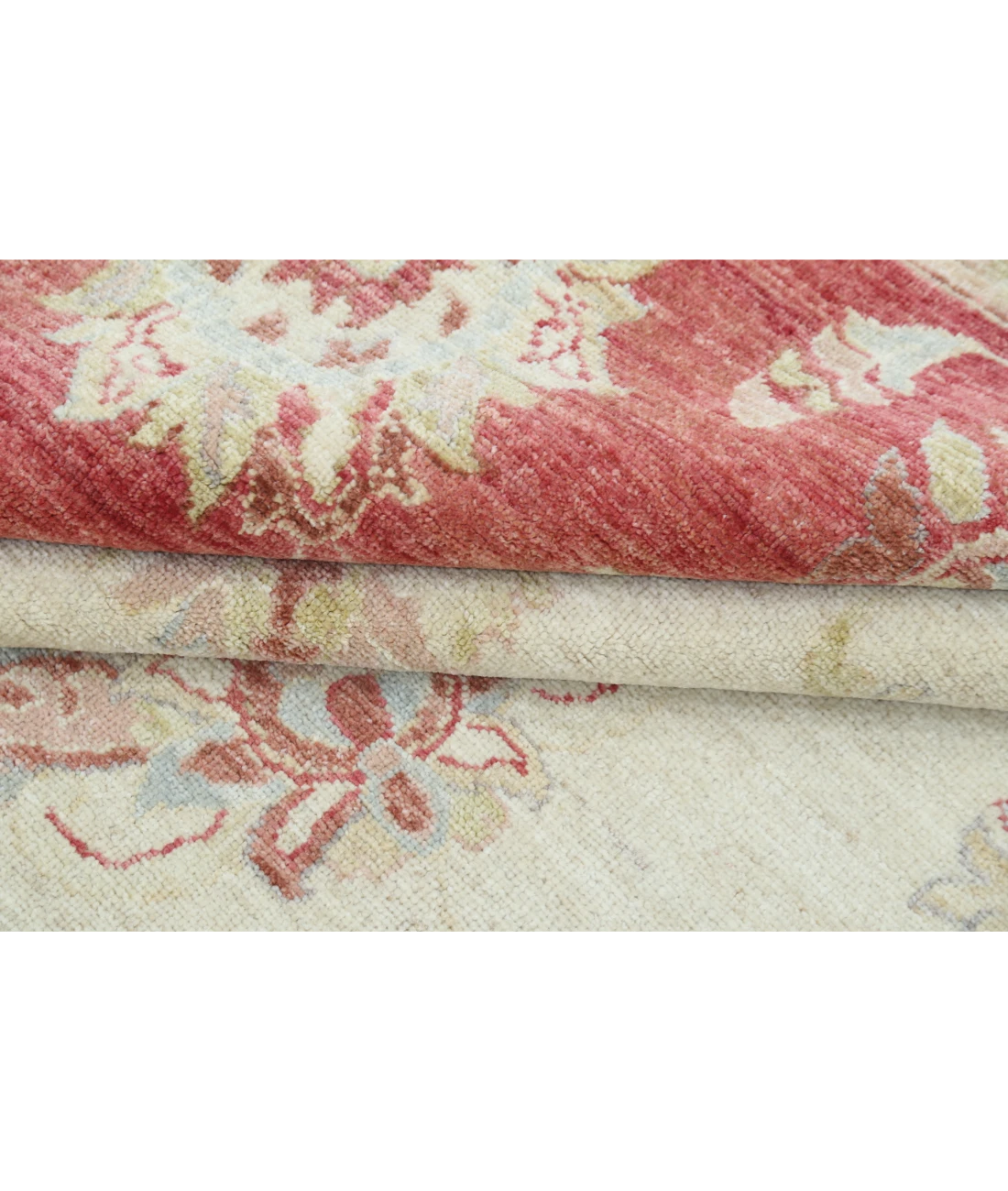 Hand Knotted Ziegler Wool Rug 9' 10" X 14' 0" 9' 10" X 14' 0" (300 X 427) / Ivory / Red