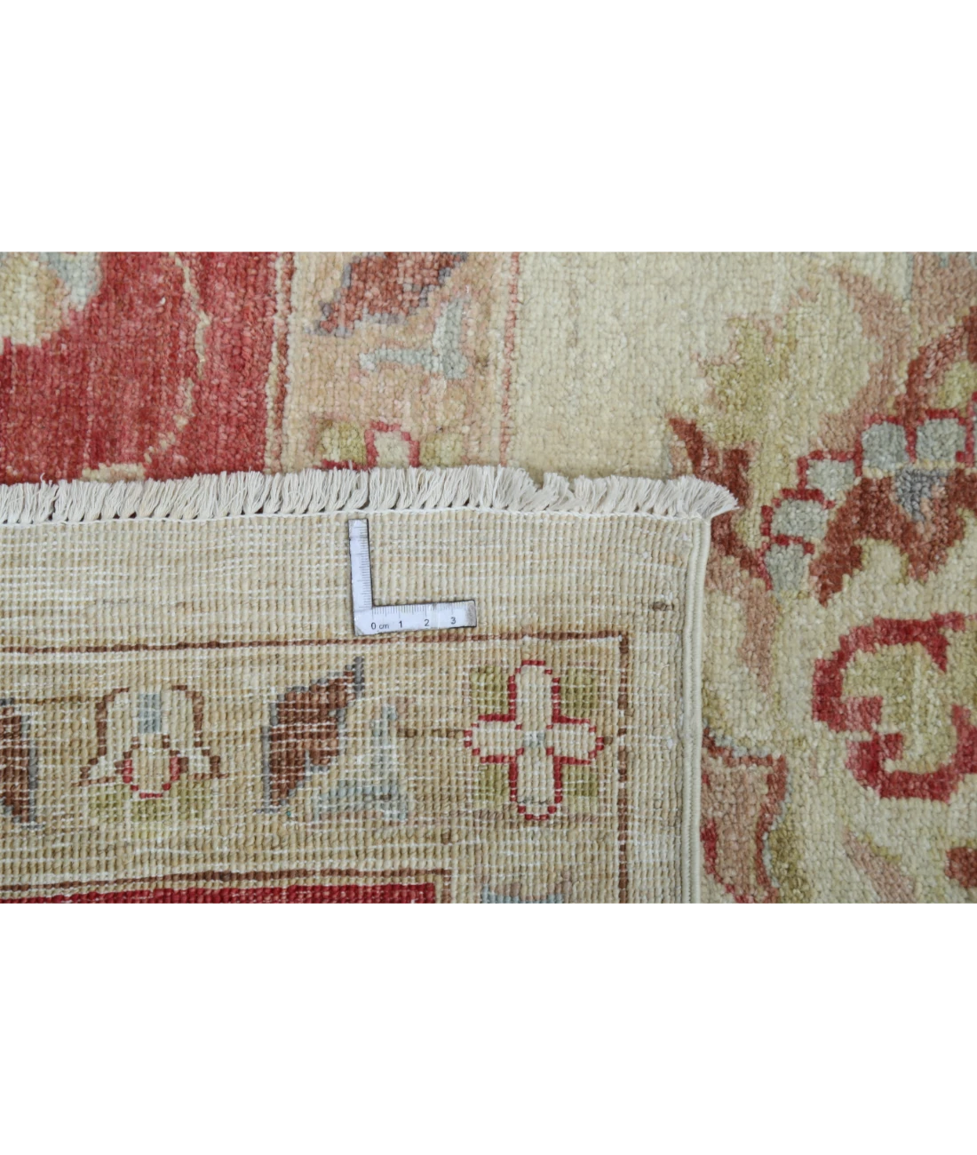 Hand Knotted Ziegler Wool Rug 9' 10" X 14' 0" 9' 10" X 14' 0" (300 X 427) / Ivory / Red