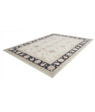 Hand Knotted Ziegler Wool Rug 8' 10" X 12' 0" 8' 10" X 12' 0" (269 X 366) / Ivory / Black