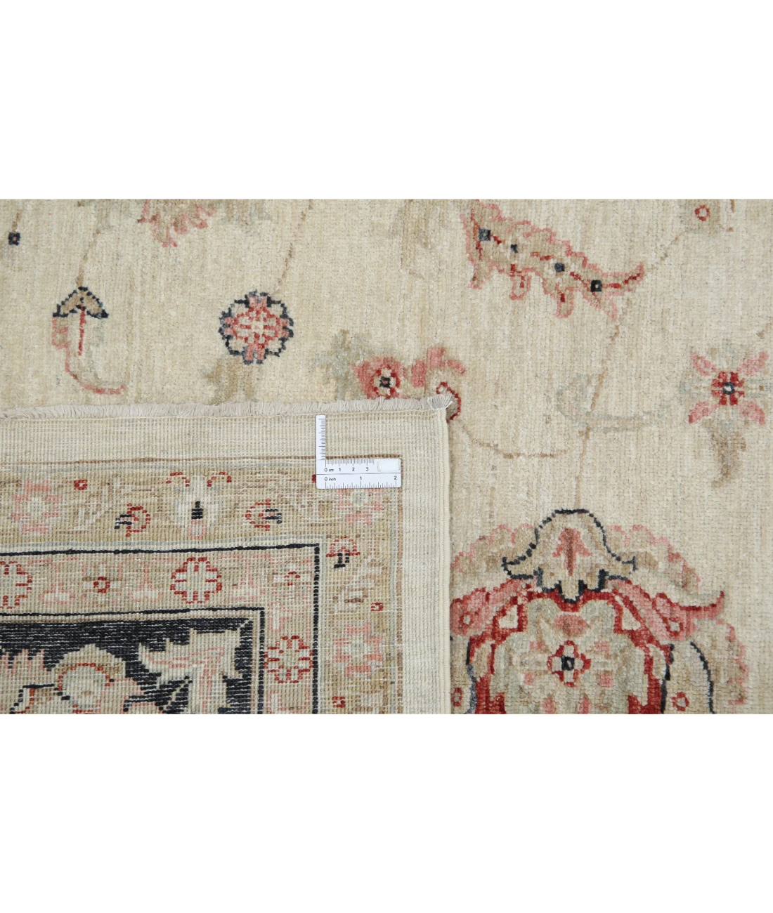 Hand Knotted Ziegler Wool Rug 8' 10" X 12' 0" 8' 10" X 12' 0" (269 X 366) / Ivory / Black