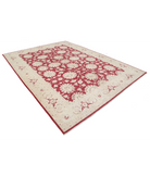 Hand Knotted Ziegler Wool Rug 9' 0" X 11' 11" 9' 0" X 11' 11" (274 X 363) / Ivory / Red