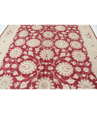 Hand Knotted Ziegler Wool Rug 9' 0" X 11' 11" 9' 0" X 11' 11" (274 X 363) / Ivory / Red