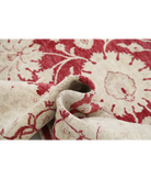 Hand Knotted Ziegler Wool Rug 9' 0" X 11' 11" 9' 0" X 11' 11" (274 X 363) / Ivory / Red