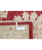 Hand Knotted Ziegler Wool Rug 9' 0" X 11' 11" 9' 0" X 11' 11" (274 X 363) / Ivory / Red