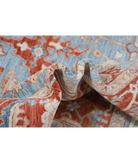 Hand Knotted Ziegler Wool Rug 7' 10" X 10' 2" 7' 10" X 10' 2" (239 X 310) / Blue / Red