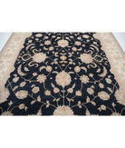 Hand Knotted Ziegler Wool Rug 8' 10" X 12' 10" 8' 10" X 12' 10" (269 X 391) / Black / Ivory