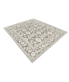 Hand Knotted Ziegler Wool Rug 7' 9" X 9' 0" 7' 9" X 9' 0" (236 X 274) / Brown / Ivory