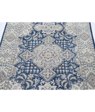 Hand Knotted Ziegler Wool Rug 3' 11" X 6' 6" 3' 11" X 6' 6" (119 X 198) / Blue / Ivory
