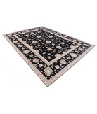 Hand Knotted Ziegler Wool Rug 8' 8" X 11' 9" 8' 8" X 11' 9" (264 X 358) / Black / Brown