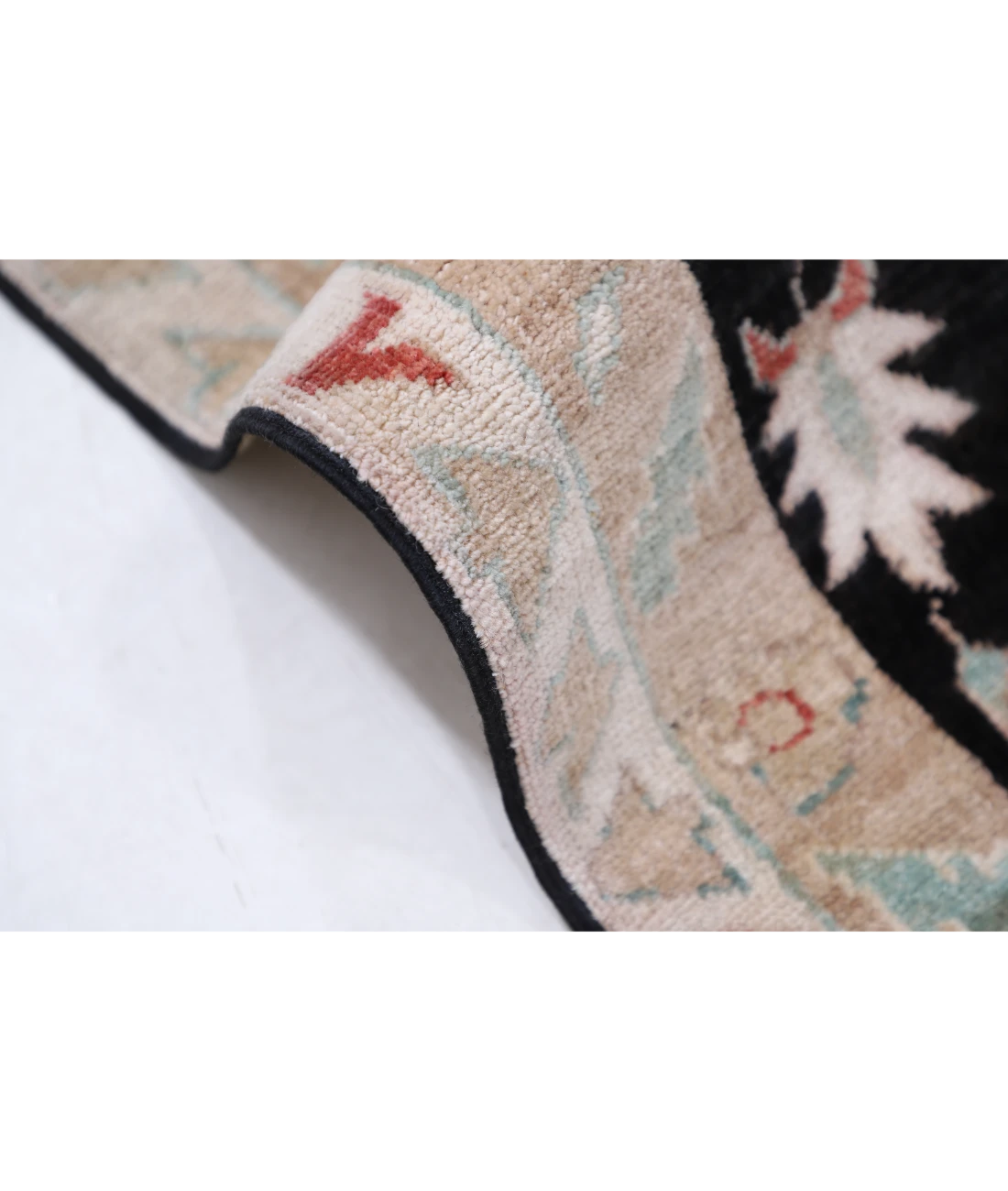 Hand Knotted Ziegler Wool Rug 8' 8" X 11' 9" 8' 8" X 11' 9" (264 X 358) / Black / Brown