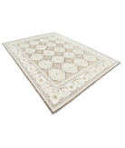 Hand Knotted Ziegler Wool Rug 8' 0" X 10' 9" 8' 0" X 10' 9" (244 X 328) / Ivory / Brown