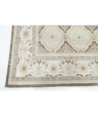Hand Knotted Ziegler Wool Rug 8' 0" X 10' 9" 8' 0" X 10' 9" (244 X 328) / Ivory / Brown