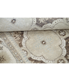 Hand Knotted Ziegler Wool Rug 8' 0" X 10' 9" 8' 0" X 10' 9" (244 X 328) / Ivory / Brown