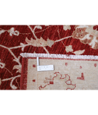 Hand Knotted Ziegler Wool Rug 4' 2" X 12' 7" 4' 2" X 12' 7" (127 X 383) / Red / Ivory