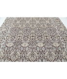 Hand Knotted Ziegler Wool Rug 8' 11" X 12' 3" 8' 11" X 12' 3" (272 X 373) / Brown / Ivory
