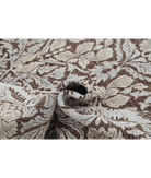 Hand Knotted Ziegler Wool Rug 8' 11" X 12' 3" 8' 11" X 12' 3" (272 X 373) / Brown / Ivory