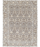 Hand Knotted Ziegler Wool Rug 8' 11" X 12' 3" 8' 11" X 12' 3" (272 X 373) / Brown / Ivory