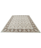 Hand Knotted Ziegler Wool Rug 7' 10" X 9' 7" 7' 10" X 9' 7" (239 X 292) / Ivory / Brown