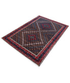 Shiraz 4'6'' X 6'5'' Hand-Knotted Wool Rug 4'6'' x 6'5'' (135 X 193) / Multi / Blue