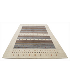 Hand Made Lori Wool Rug 6' 5" X 9' 8" 6' 5" X 9' 8" (196 X 295) / Ivory / Ivory