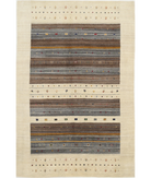 Hand Made Lori Wool Rug 6' 5" X 9' 8" 6' 5" X 9' 8" (196 X 295) / Ivory / Ivory