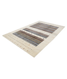 Hand Made Lori Wool Rug 6' 7" X 9' 9" 6' 7" X 9' 9" (201 X 297) / Ivory / Ivory