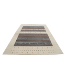 Hand Made Lori Wool Rug 6' 7" X 9' 9" 6' 7" X 9' 9" (201 X 297) / Ivory / Ivory