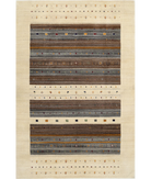 Hand Made Lori Wool Rug 6' 7" X 9' 9" 6' 7" X 9' 9" (201 X 297) / Ivory / Ivory